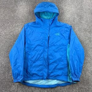 The North Face Women's Blue Hooded Windbreaker Jacket